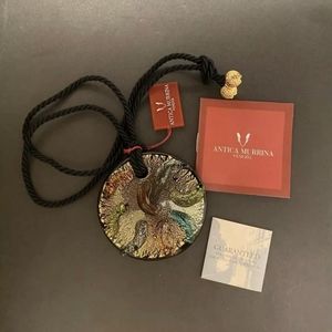 ANTICA MURRINA MULTICOLOR MURANO GLASS BEAUTIFUL NECKLACE/NEW WITH BOX AND LABEL